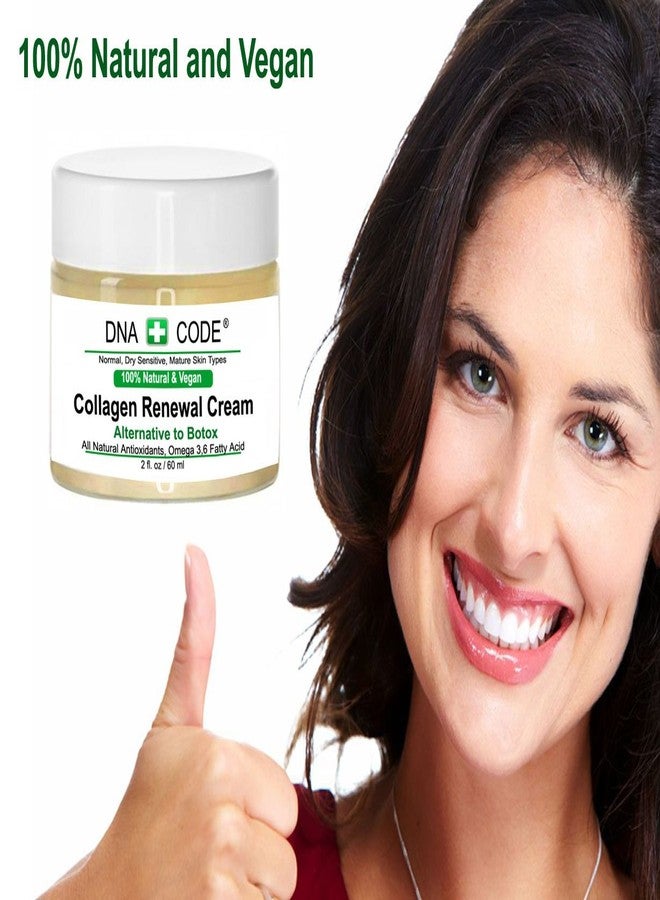 DNA CODE Skin Care No Neddle Alternative-100% Natural Vegan Cell Renewal Cream for Face Neck, Non Greasy, Deep Hydrate-Jojoba, Olive, Rosehip, Argan, Evening Primrose Oil Blend and More. - Image 2